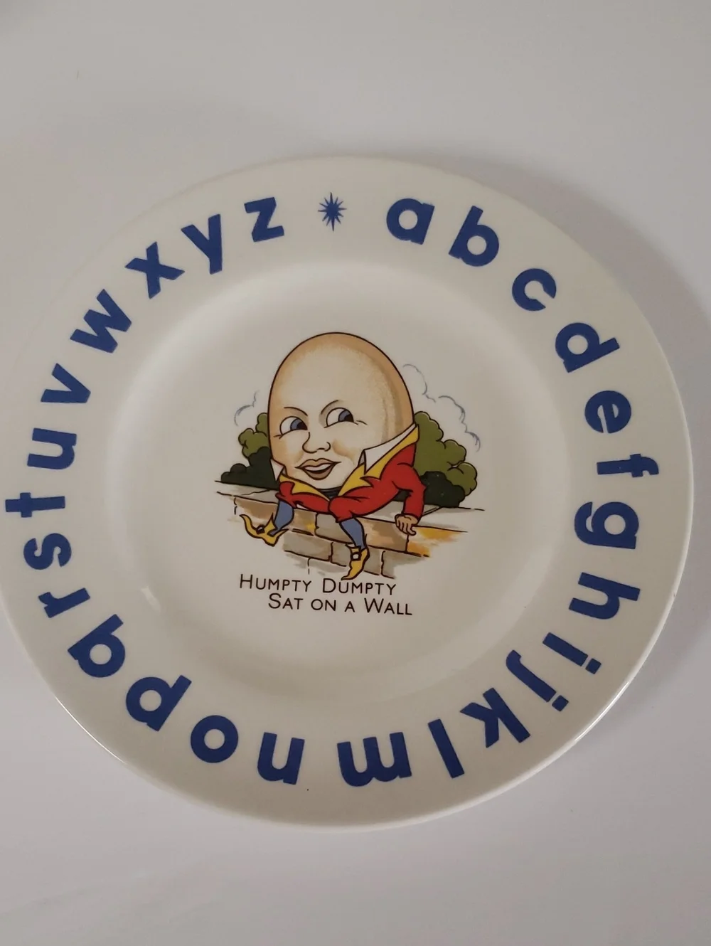 Vintage Wood & Sons Set/3 Mother Goose Alphabet Ironstone Tableware
